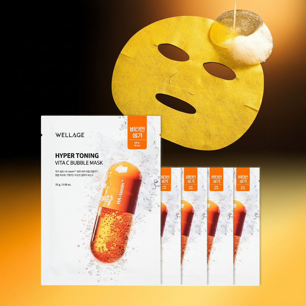 Hyper Toning Vita C Bubble Mask (5pcs) – WELLAGE -日本公式